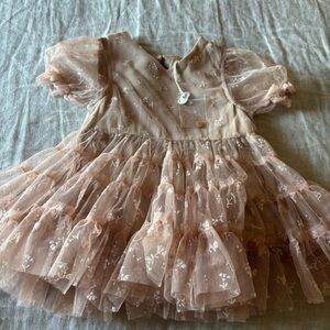Elegant Pink Kids Formal Dress